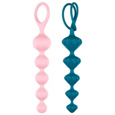 Satisfyer - Anal Beads Set - Pink & Blue photo