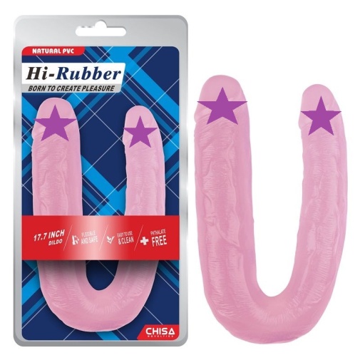 Chisa - 17.7″ Double Dildo - Pink photo