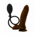 Trinity Vibes - Inflatable Suction Cup Realistic Dildo - Brown photo