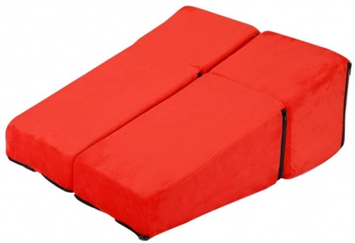 MT - 不規則法蘭絨性愛姿勢家具枕 - 紅色 照片