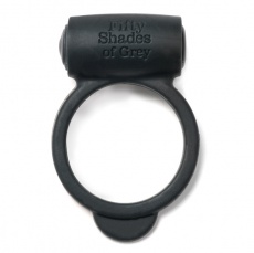 Fifty Shades of Grey - Vibro Love Ring - Black photo