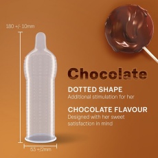 Durex - Chocolate Flavoured Dotted 3's pack photo
