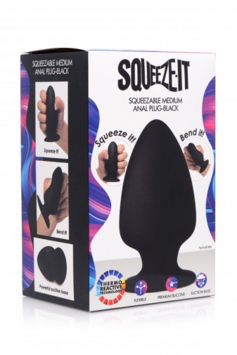 Squeeze-It - 后庭塞 中码 - 黑色 照片