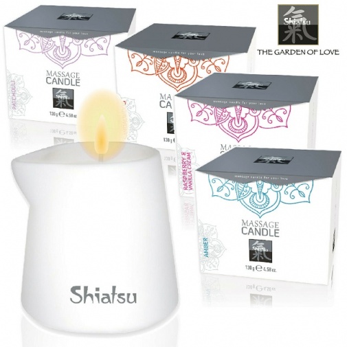 Shiatsu - Massage Candle Raspberry & Vanilla Cream 130g photo