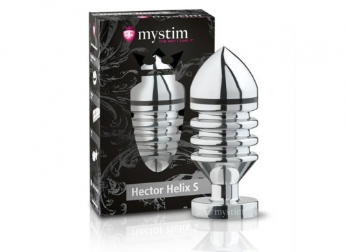 Mystim - Hector Helix 導電式後庭塞 小碼 - 銀色 照片