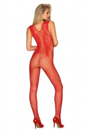 Obsessive - Bodystocking N112 - Red - S/M/L photo