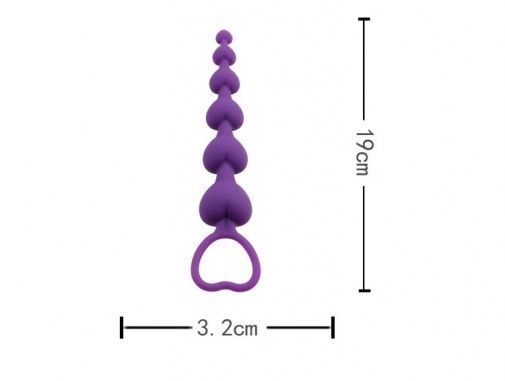 Chisa - Heart Booty Beads - Purple photo