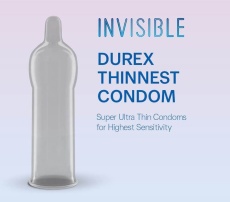 Durex - Invisible Extra Lubricated 10's pack photo