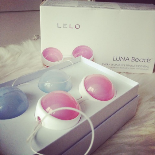 Lelo - Luna 收阴球 - 粉红色/粉蓝色 照片