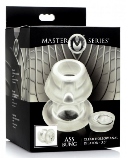 Master Series - Ass Bung Hollow Anal Dilator L - Clear photo