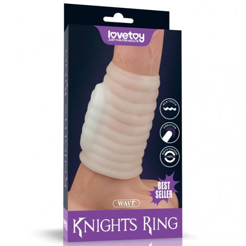 Lovetoy - Knights Wave Vibro Ring - White photo