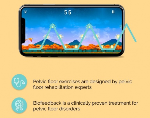 Perifit - App Control Pelvic Floor Trainer - Pink photo