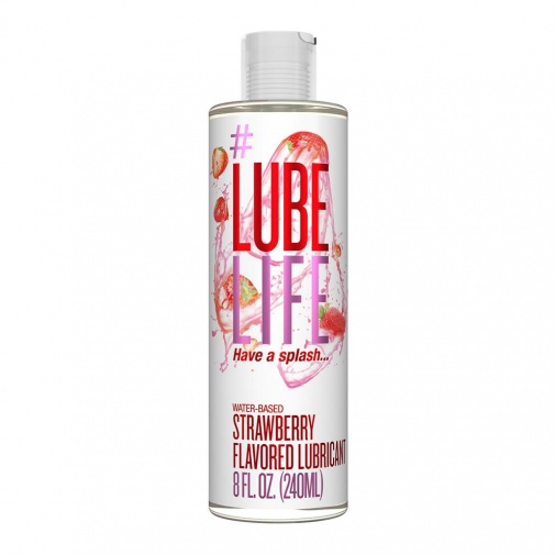 LubeLife - 草莓味可食用水性润滑剂 - 240ml 照片