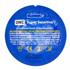 One Condoms - Super Sensitive Premium 3's Pack photo