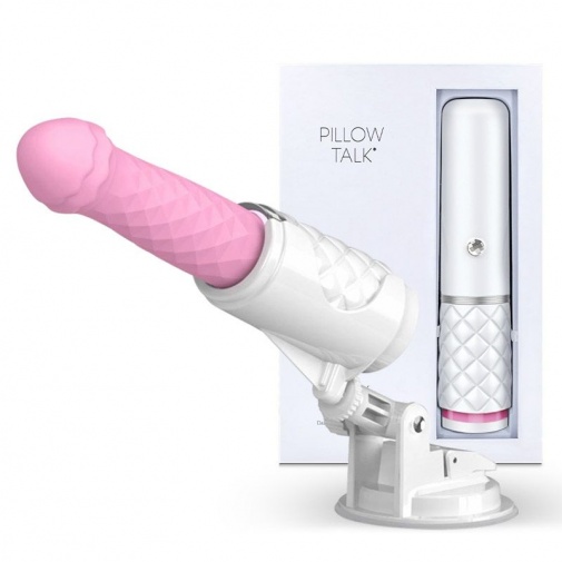 Pillow Talk - Feisty Thrusting Vibrator - Pink photo