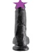 King Cock - 8″ Cock With Balls - Black photo-2