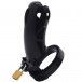FAAK - Long Whale Chastity Cage - Black photo-12