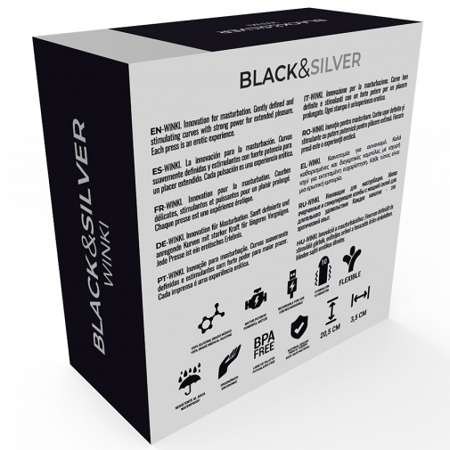 Black&Silver - Winki Vibro Masturbator - Black photo