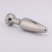 MT - Anal Plug 112x29mm - Silver/Red photo-4