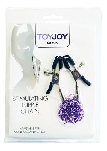 ToyJoy - 刺激乳头链 - 紫色 照片