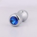 MT - Anal Plug 108x40mm - Silver/Blue photo-3