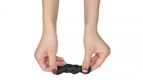 Lovetoy - Ultra Soft 8-Shaped Cock Ring - Black photo