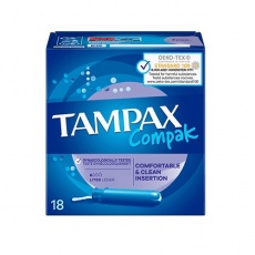 Tampax - Compak Lite 精装版 卫生棉条 18 个装 照片