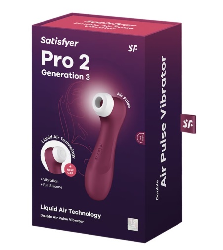Satisfyer - Pro 2 三代阴蒂吸啜器 - 酒红色 照片