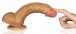 Lovetoy - 8" Dual Layered Nature Cock - Brown photo-5