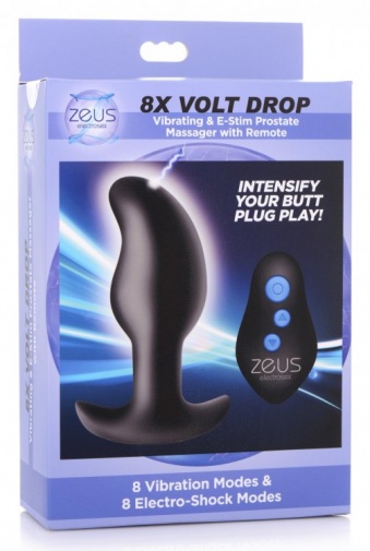 Zeus Electrosex - 8X Volt Drop E-Stim 遙控電擊前列腺震動器  - 黑色 照片