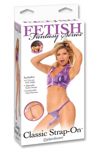 Fetish Fantasy - 經典款穿戴式假陽具連束帶 - 紫色 照片