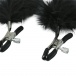 S&M - Feathered Nipple Clamps - Black photo-3