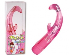 Tokyo Wins - Squirting Oysters Taro G-spot Vibrator - Clear Pink photo