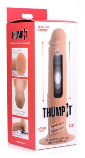 Thump It - 7x 捶击式遥控仿真阳具 中码 照片