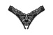 Obsessive - Donna Dream Crotchless Thong - Black - XS/S photo-7