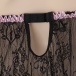 Costume Garden - GB-359 蕾丝吊带套装连丁字裤 - 黑色 照片-6