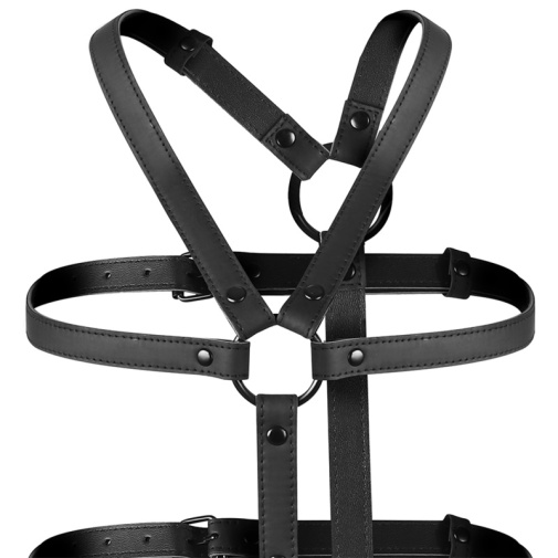 Fetish Submissive - Full Body Bondage Harness - Black 照片