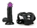 Ouch - Strap-On w 6" Dildo - Black photo-2