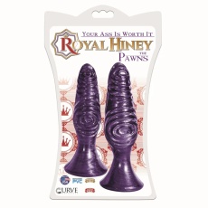 Royal Hiney - Pawns Anal Plugs Set - Purple 照片