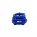 Chisa - Beaded Cock Rings - Blue photo-3