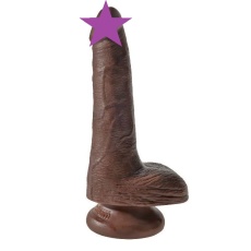 King Cock - 6'' Cock With Balls - Brown photo
