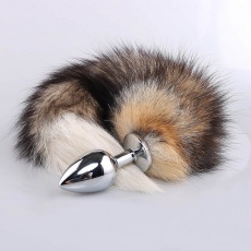 MT - Anal Plug S-size with Red fur tail photo