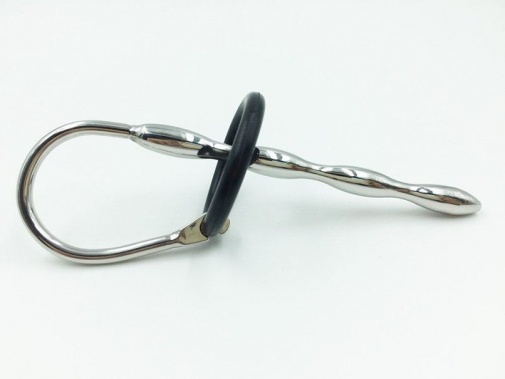 MT - Urethral Sound with Penis Ring 127mm photo