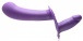 Strap U - 28X Double Diva 2" 震动双头假阳具连穿戴式束带及无线遥控 - 紫色 照片-4