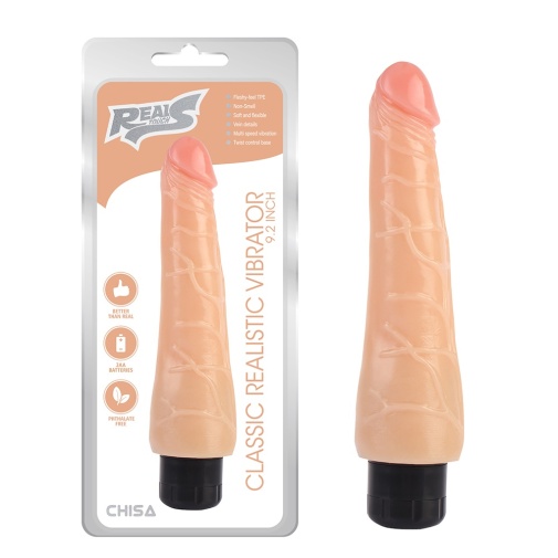 Chisa - 9.2" Classic Realistic Vibrator - Flesh photo