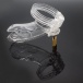 FAAK - Long Whale Chastity Cage - Clear photo-8