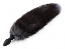 MT - Vibro Fox Tail Plug - Black photo