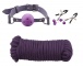 MT - Slave Training Bondage Set - Purple & Black photo-2