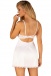 Obsessive - Amor Blanco 連衣裙和丁字褲 - 白色 - 細碼/中碼 照片-2