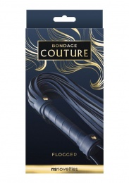 NS Novelties - Bondage Couture Flogger - Black photo